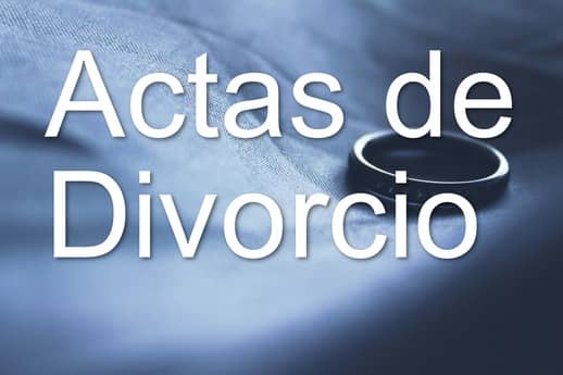 actas de divorcio